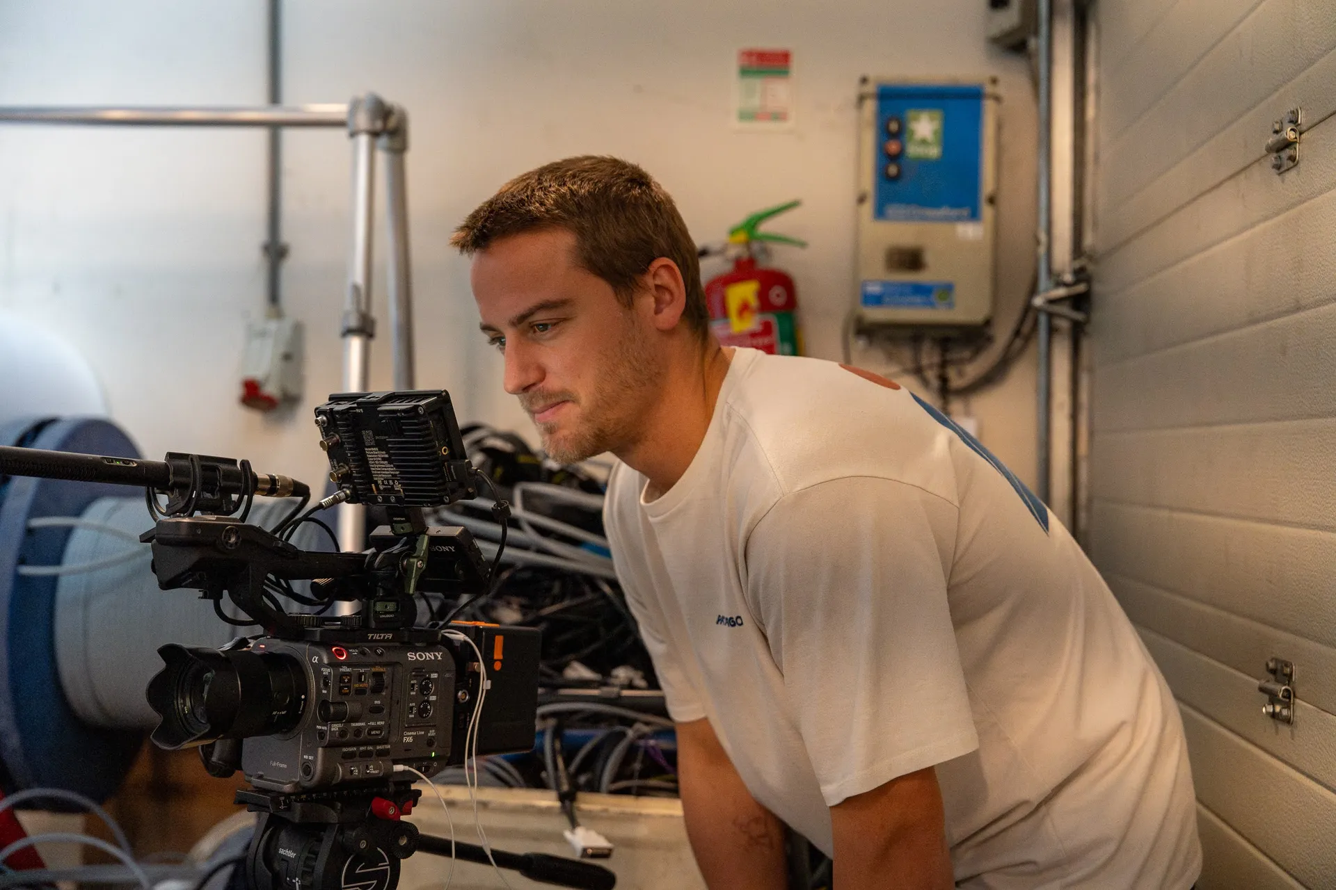 Cameraman van de vaste crew