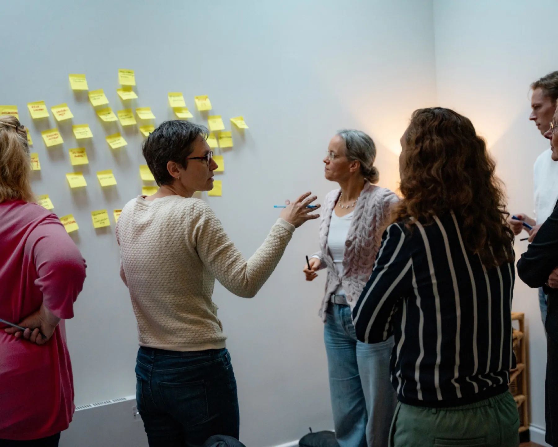 Werksessie met het netwerk