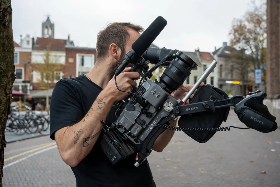 Cameraman op straat