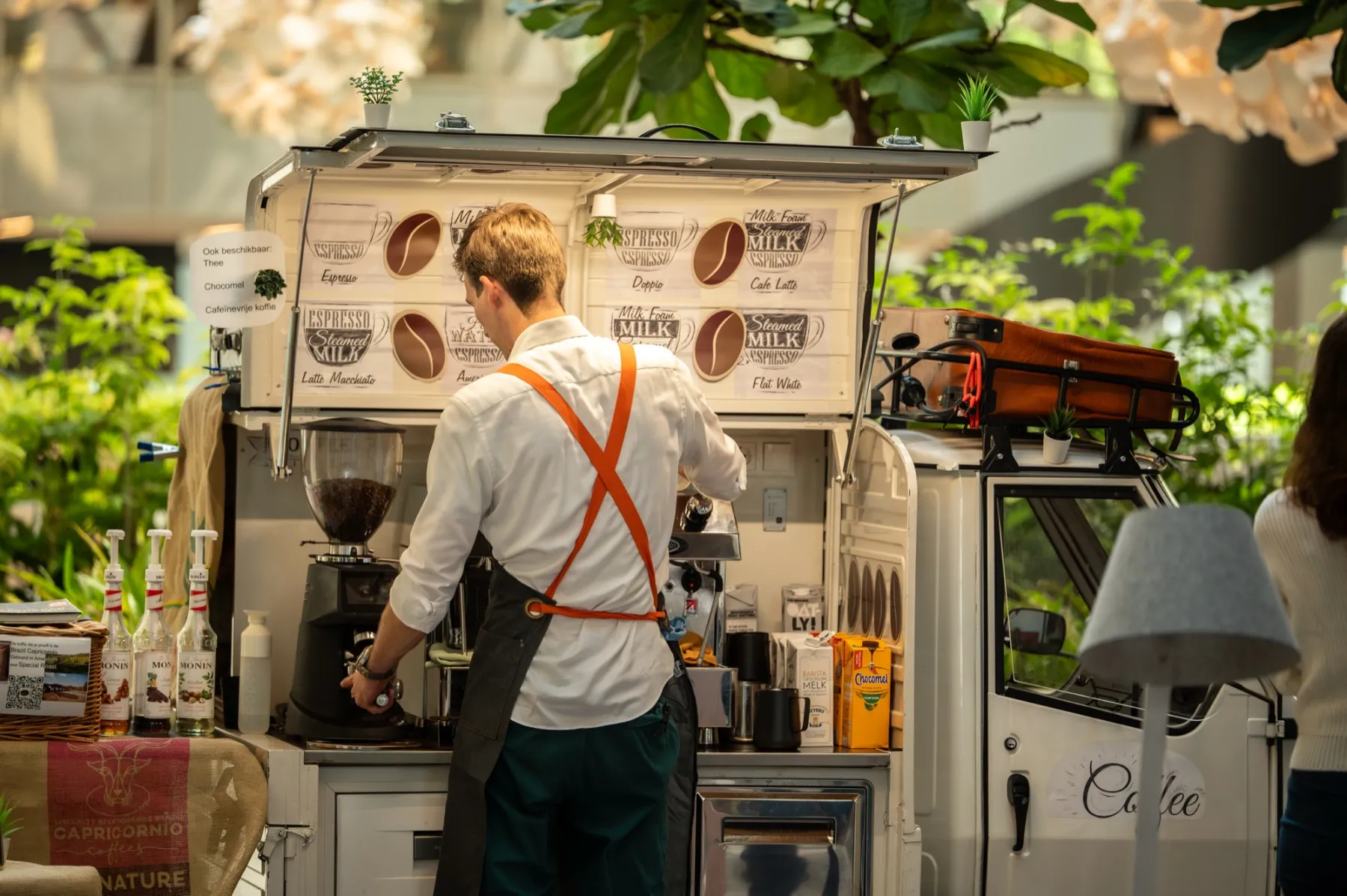 Coffee on Wheels: atrium event