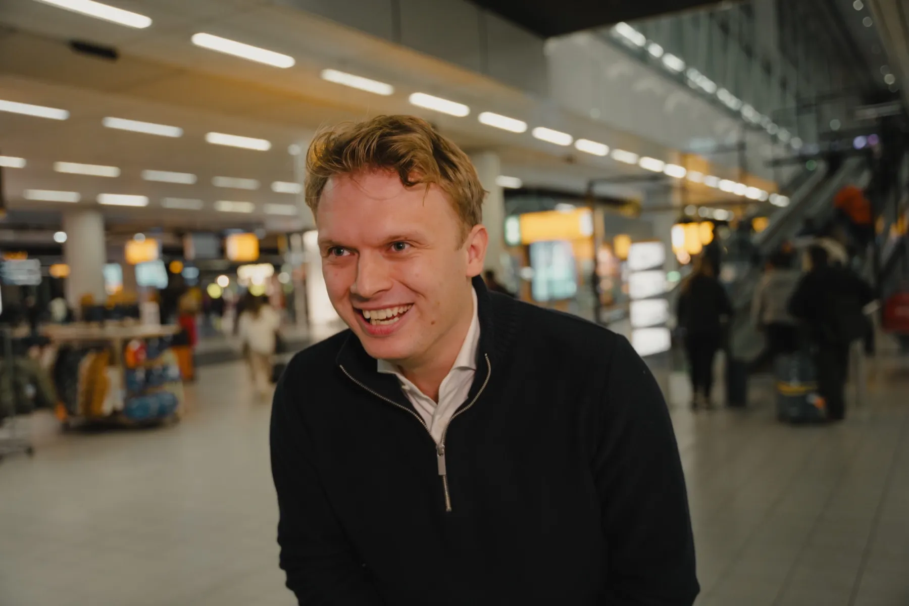 KONE Schiphol shoot: interview-set bij KONE Lift