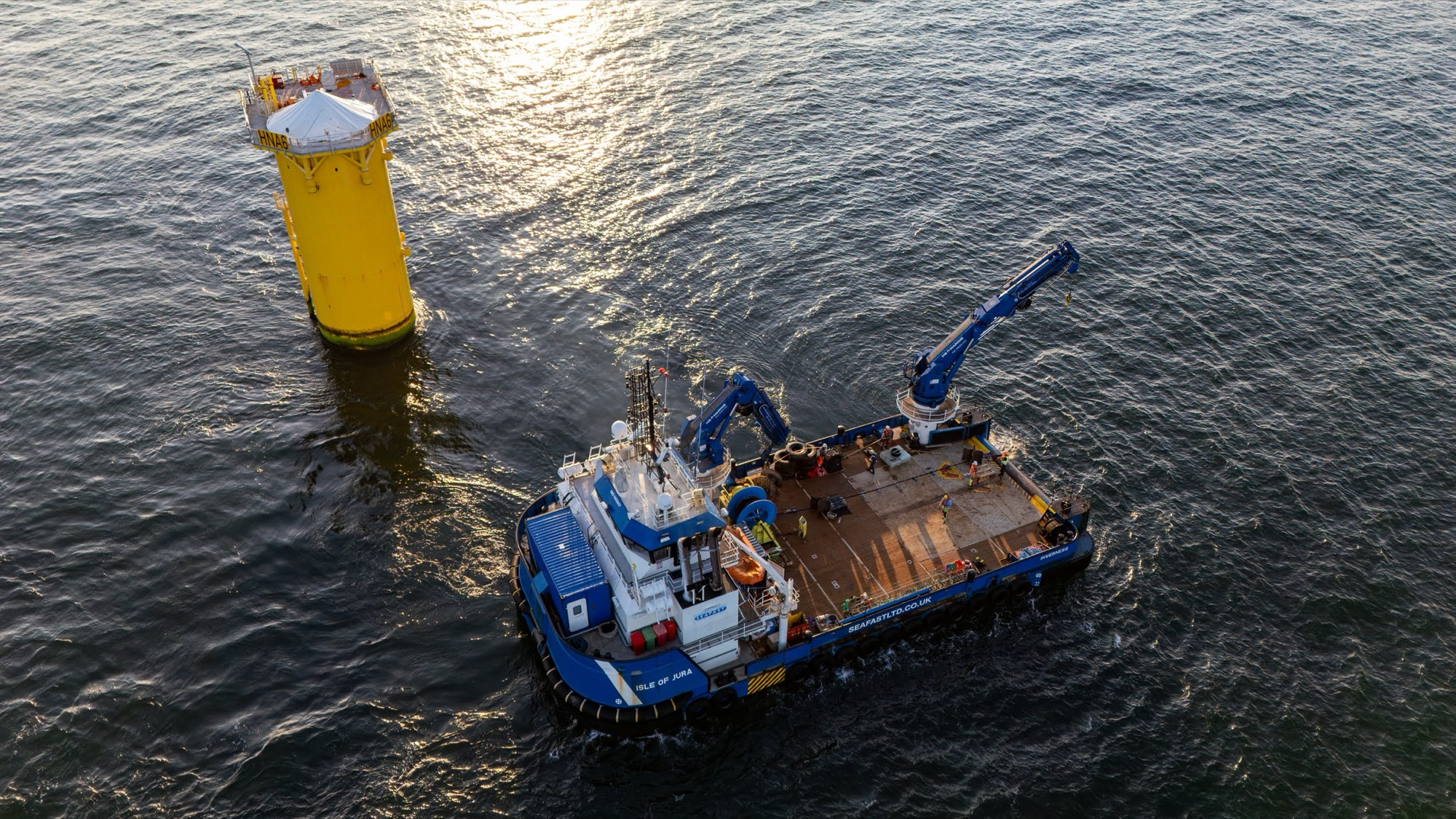 Oceans of Energy filmproductie op zee